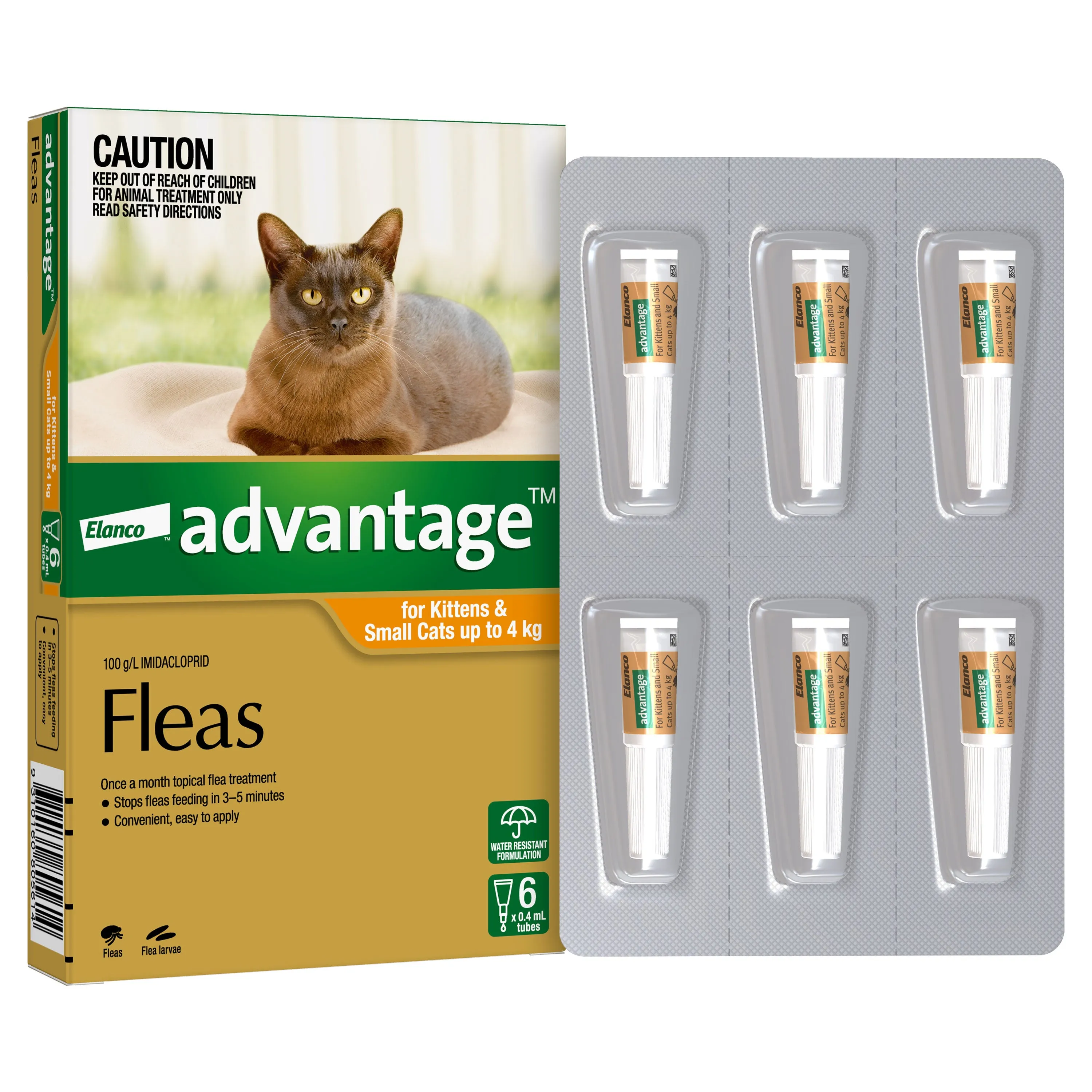 Advantage Spot-On Flea Treatment <4kg Cat & Kitten