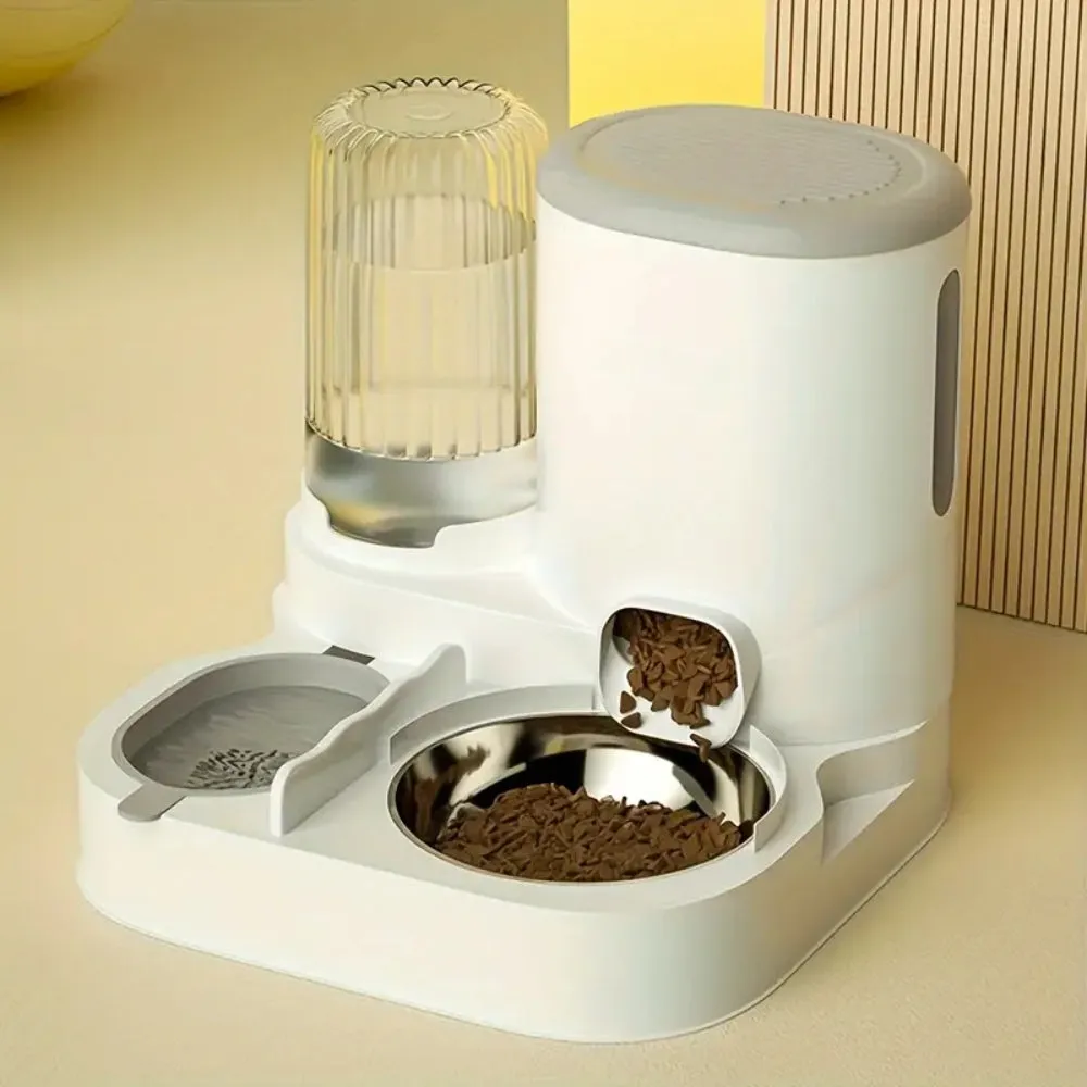 Automatic Pet Food & Water Dispenser – Gravity Feeder System for Cats & Dogs