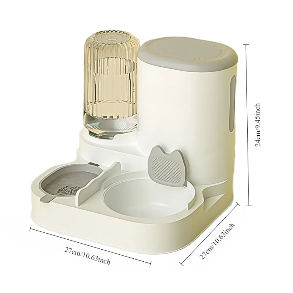 Automatic Pet Food & Water Dispenser – Gravity Feeder System for Cats & Dogs
