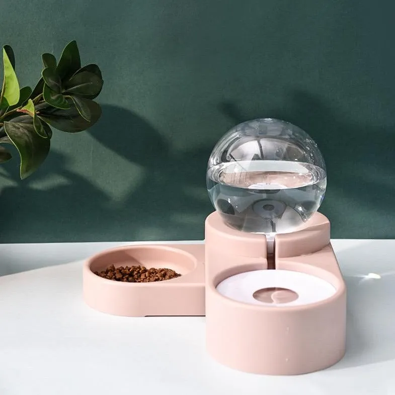 Automatic Water Dispenser and Food Bowl Set For Pet
