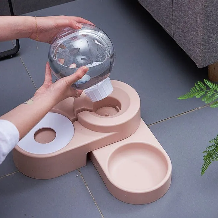 Automatic Water Dispenser and Food Bowl Set For Pet