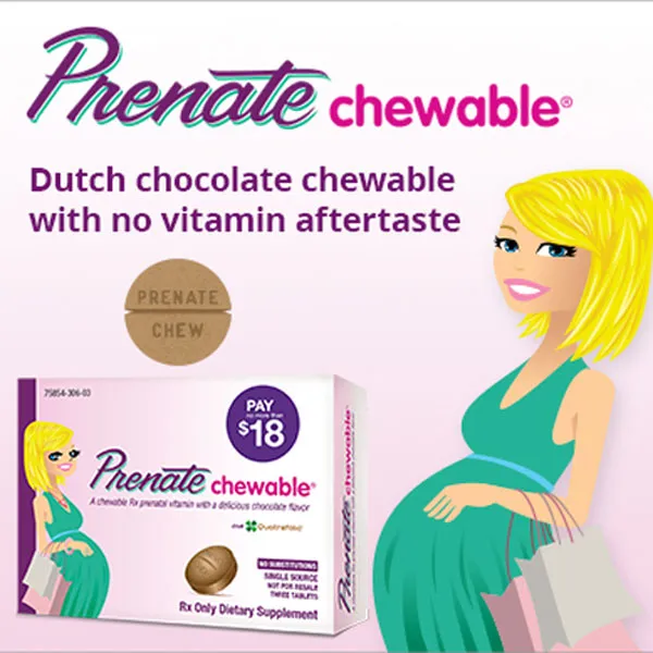 Avion Prenate Chewable Vitamin Dutch Chocolate 30ct (Rx)
