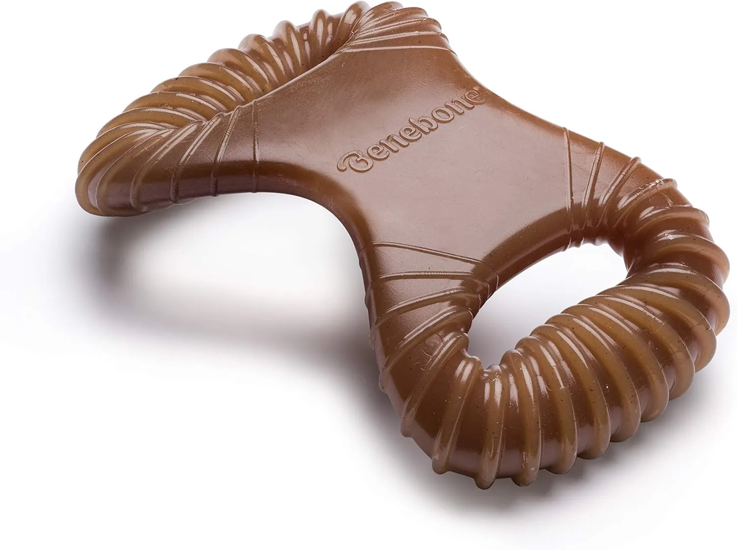 Benebone Dental Durable Dog Chew Toy for Aggressive Chewers, Real Peanut, Made in USA, Small