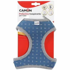 Blue harness with reflective bone-shaped trimming - Size M