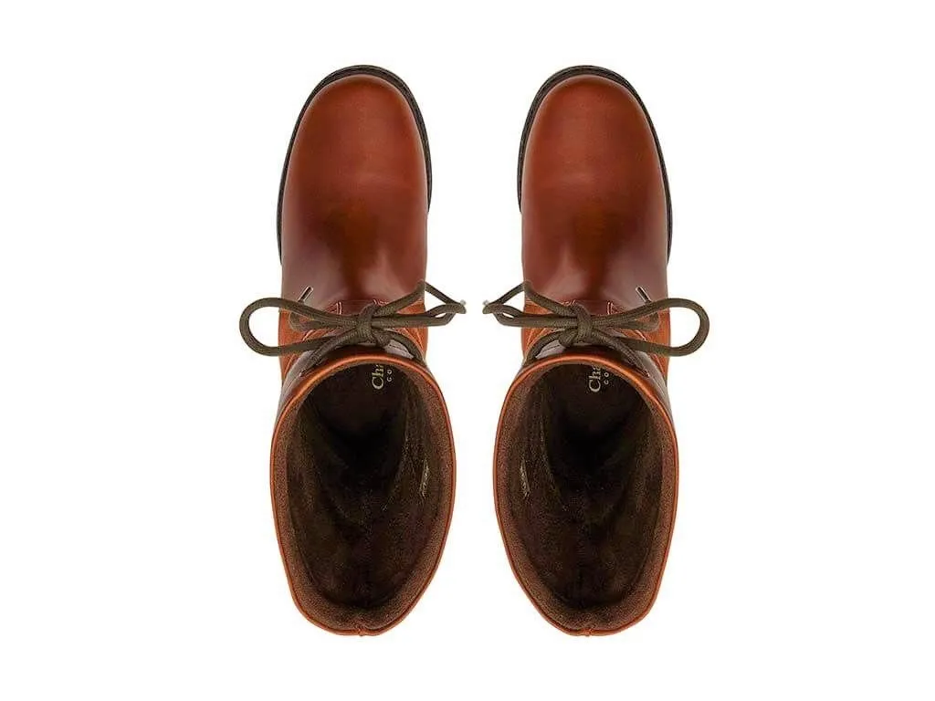 Chatham Paddock II Waterproof Mid Calf Country Boot Dark Tan