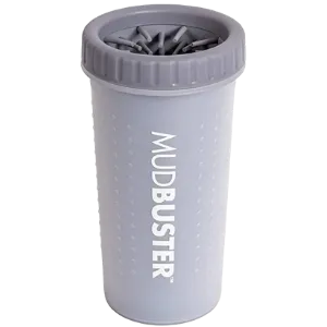 Dexas Popware for Pets MudBuster Portable Dog Paw Cleaner Light Gray
