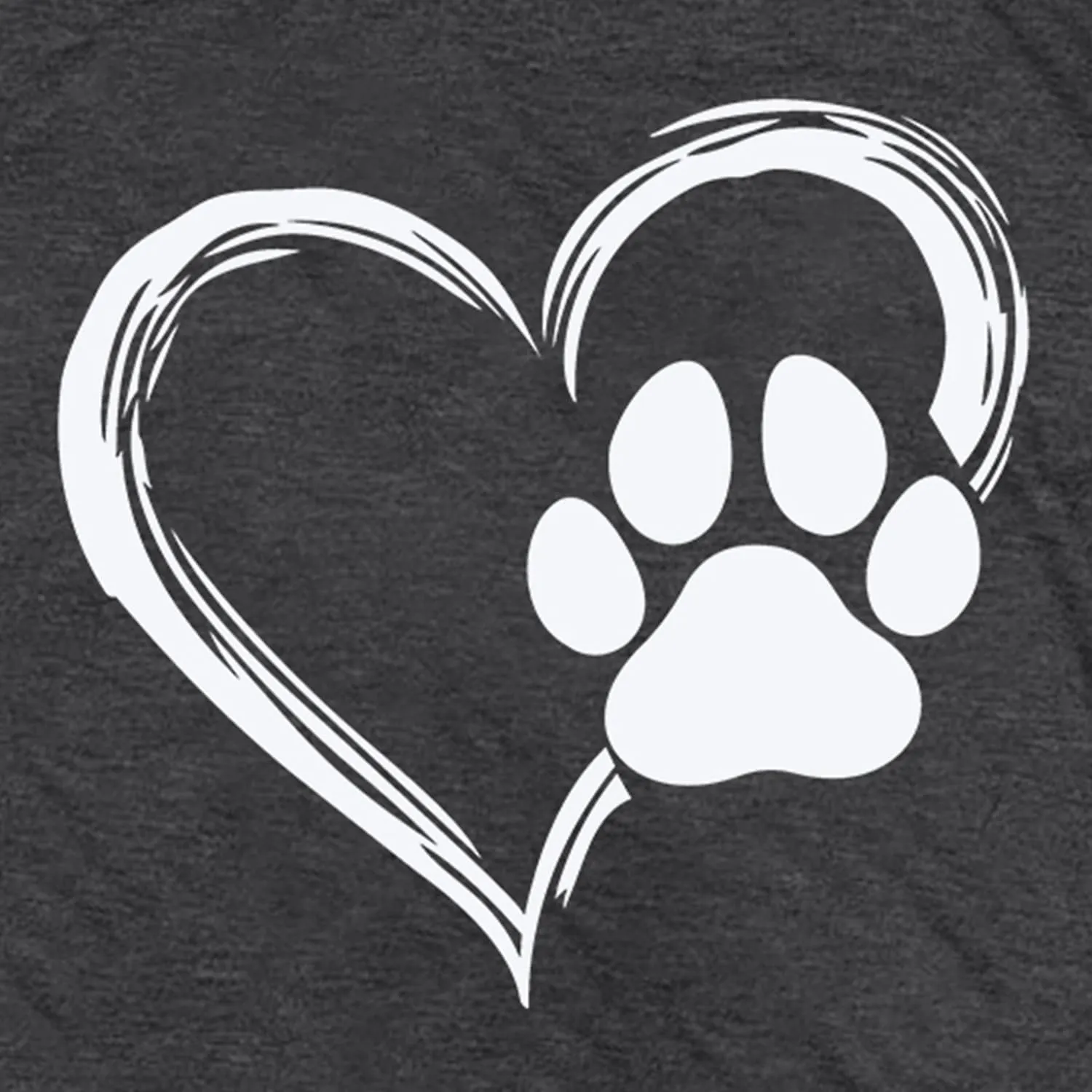 Dog Lover Shirts for Women Cute Paw Love Heart Print T-Shirt Dog Mom Short Sleeve Tee Tops