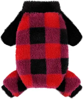 Dog Pajamas PJs Clothes for Small Dogs Girl Boy Warm Spring Fall Winter Onesie Sweaters Fleece Puppy Jumpsuits 4 Legged Outfits Clothing Apparel