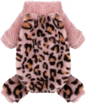 Dog Pajamas PJs Clothes for Small Dogs Girl Boy Warm Spring Fall Winter Onesie Sweaters Fleece Puppy Jumpsuits 4 Legged Outfits Clothing Apparel