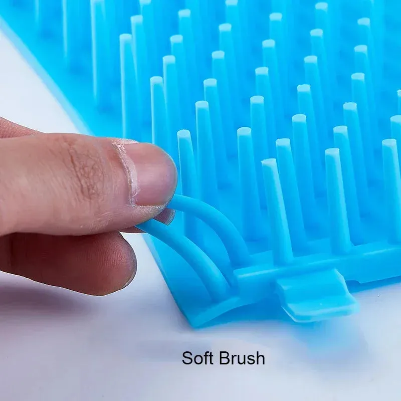 Dog Paw Washer with Soft Silicone Brush - Portable Cleaning Cup for Pets