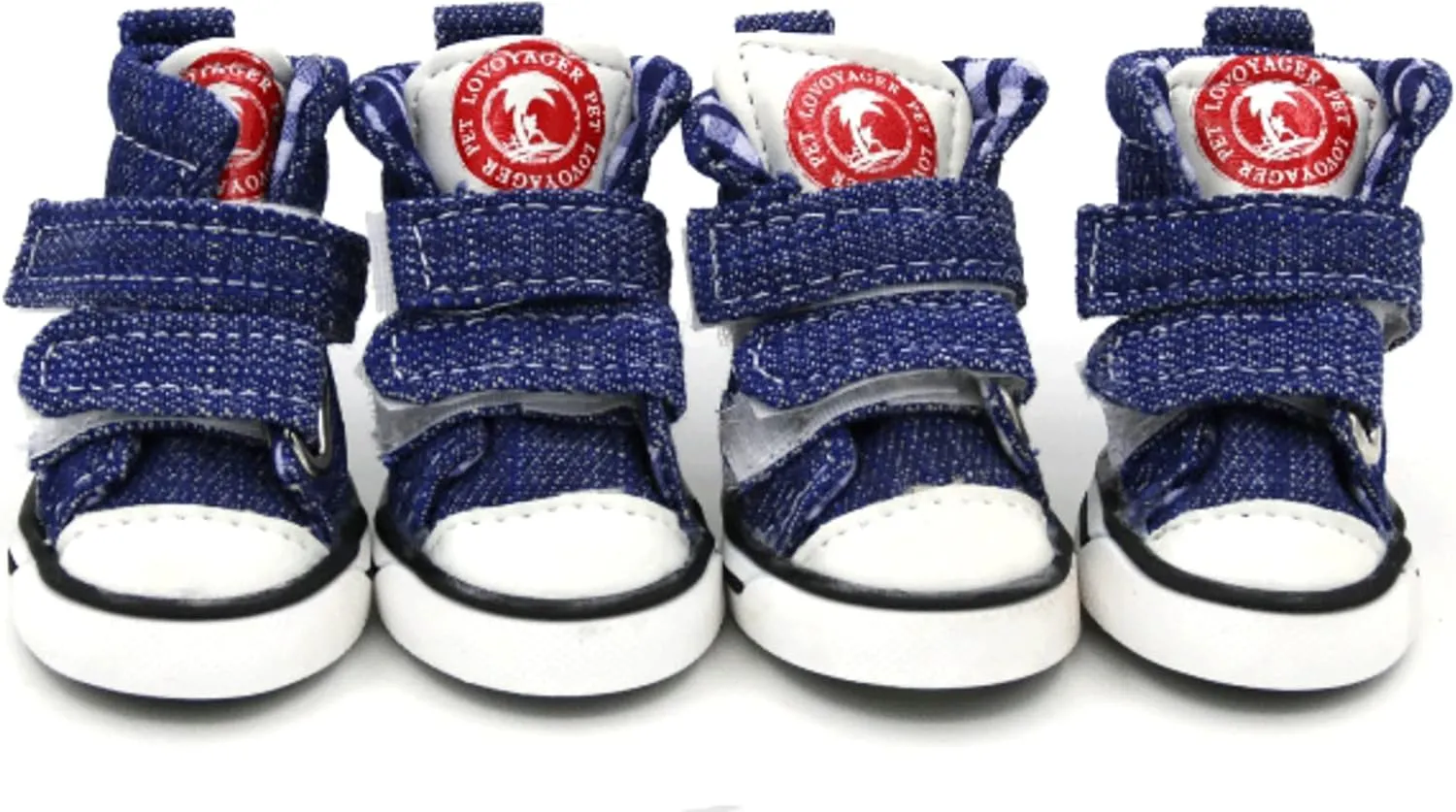 Dog Sneaker for Small Dogs, Canvas Shoes for Puppy, Anti-Slip Dog Shoes, Pet Boots for Small Dog Blue Size 3