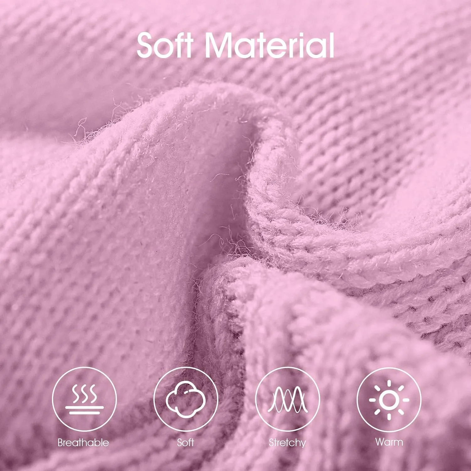 Dog Sweaters for Small Medium Large Dogs Girl, Classic Turtleneck Pet Sweater for Dogs Cats, Thermal Doggy Winter Coat, Warm Dog Shirt Outfits, Double Knitting Collar for Outdoor Playing (S, Pink)