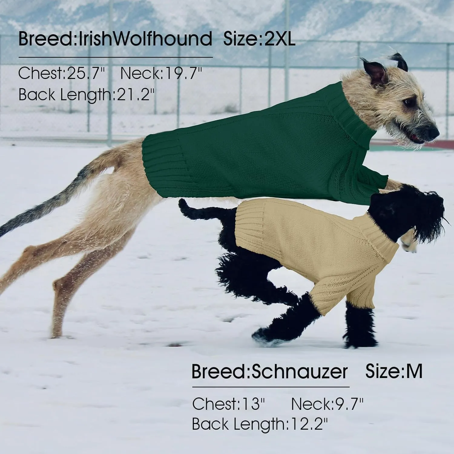 Dog Sweaters for Small Medium Large Dogs Girl, Classic Turtleneck Pet Sweater for Dogs Cats, Thermal Doggy Winter Coat, Warm Dog Shirt Outfits, Double Knitting Collar for Outdoor Playing (S, Pink)