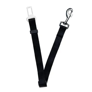 Dogit Dog Car Safety Belt - Black - 25 mm x 55 - 87 cm (1in x 21.6in - 34.3in)