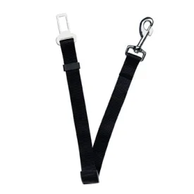 Dogit Dog Car Safety Belt - Black - 25 mm x 55 - 87 cm (1in x 21.6in - 34.3in)