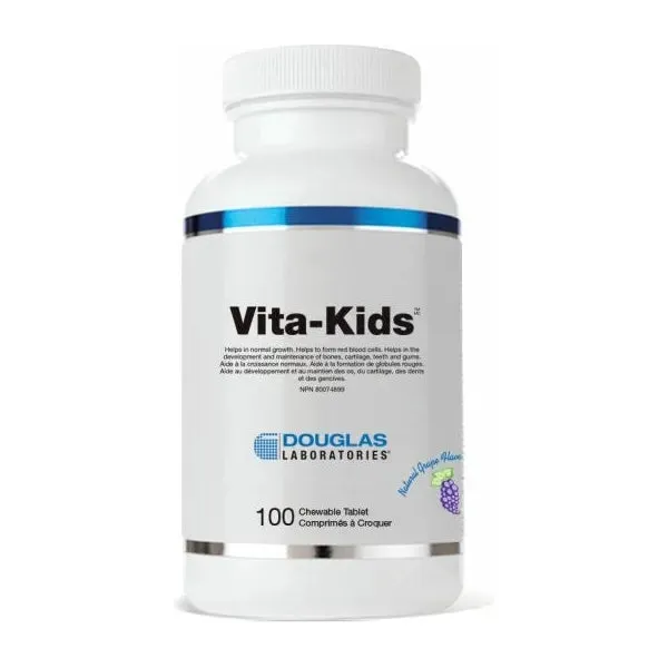 Douglas Laboratories Vita-Kids, Natural Grape Flavour Chewable Tablets