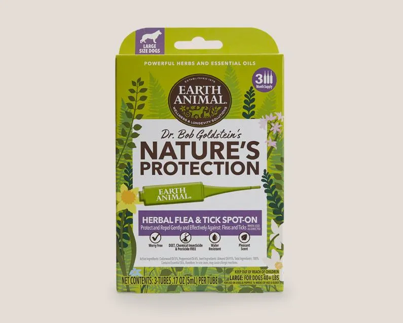 Earth Animal Nature's Protection Flea & Tick Herbal Spot-On For Dogs