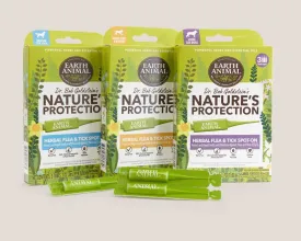 Earth Animal Nature's Protection Flea & Tick Herbal Spot-On For Dogs