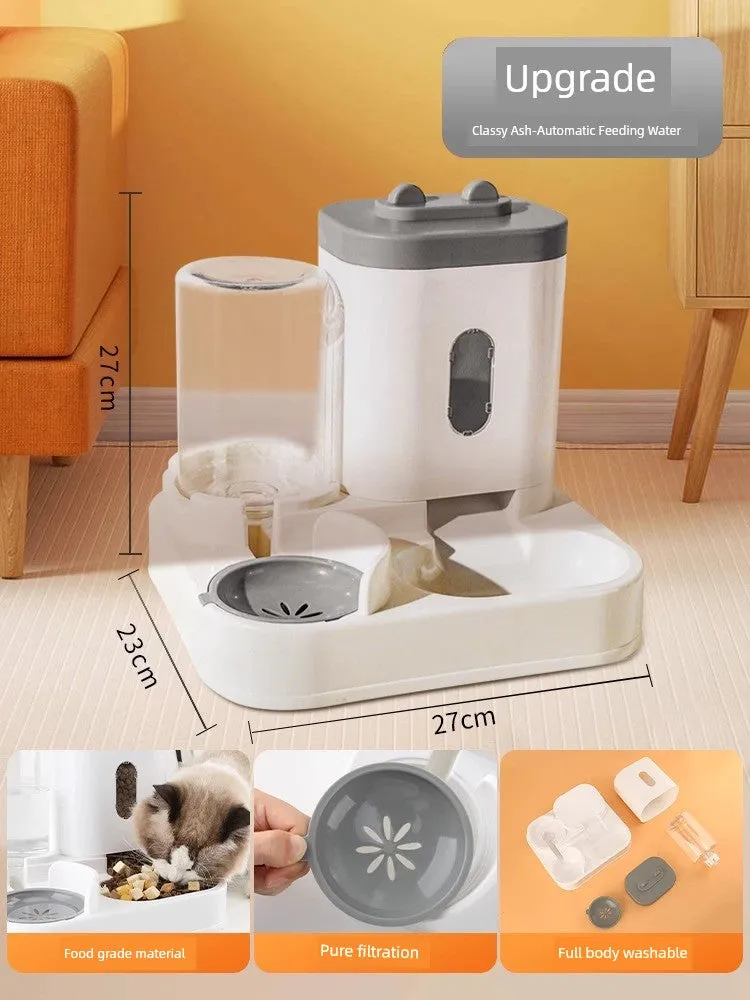 Elevated Pet Feeder & Water Dispenser for Stylish Homes