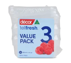 Food Container, Oblong, 250ml, Set