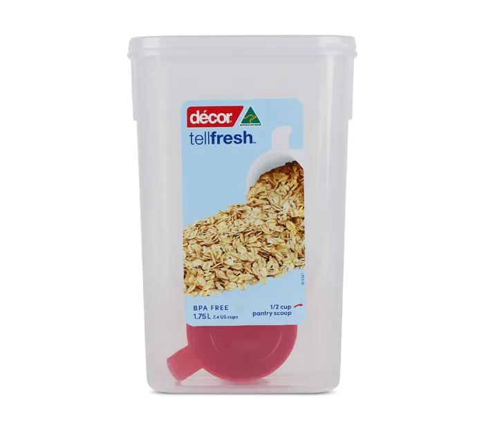 Food Container, Tall, Oblong, 1.75L