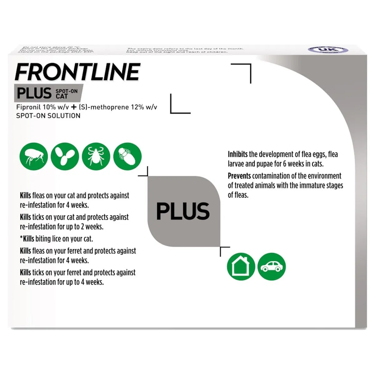 FRONTLINE PLUS® Spot-On Flea and Tick Treatment for Cats