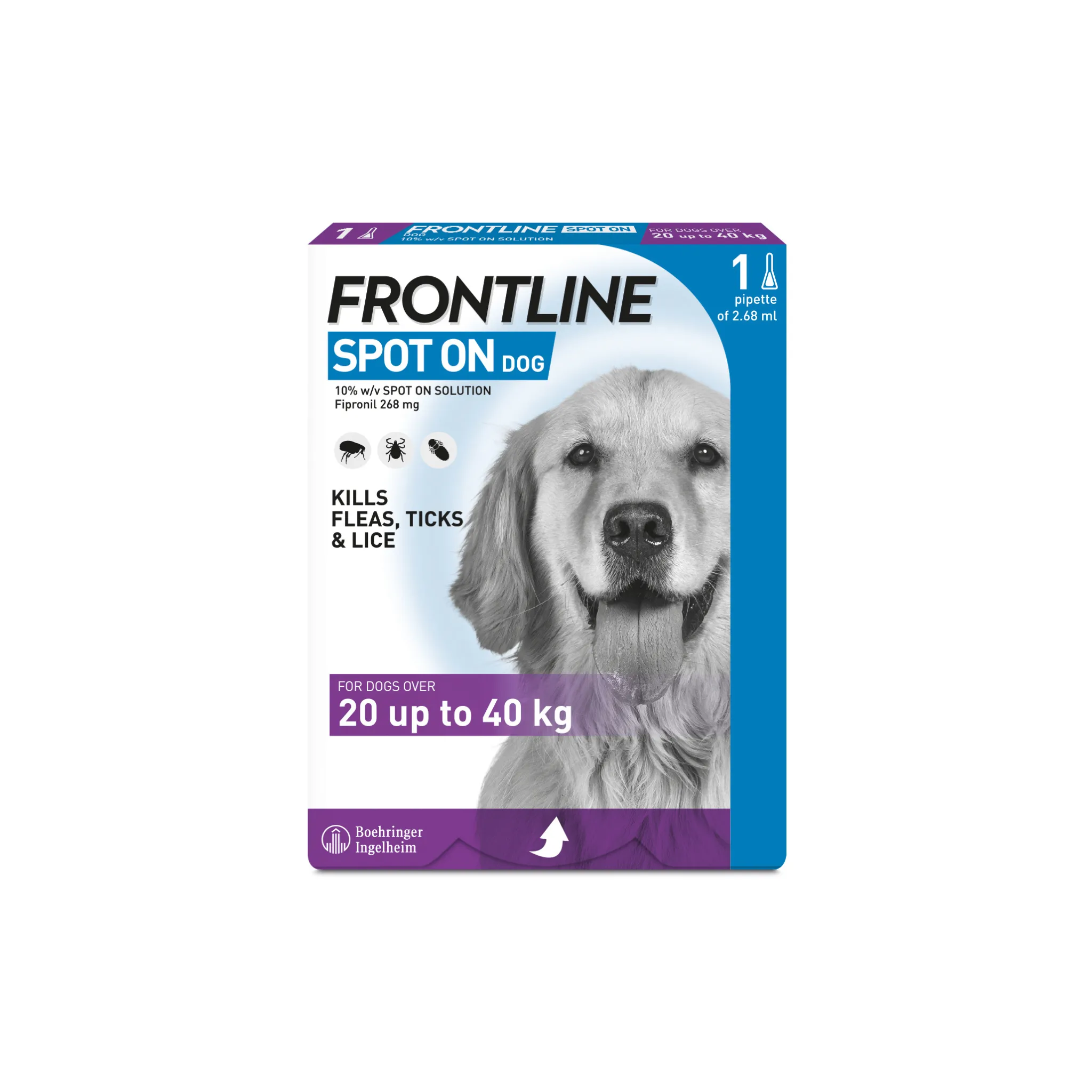 Frontline Spot On Flea And Tick Control For Dogs - 1 Pack