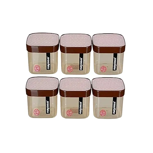 Fusion Plastic Containers 750ML, Set of 6