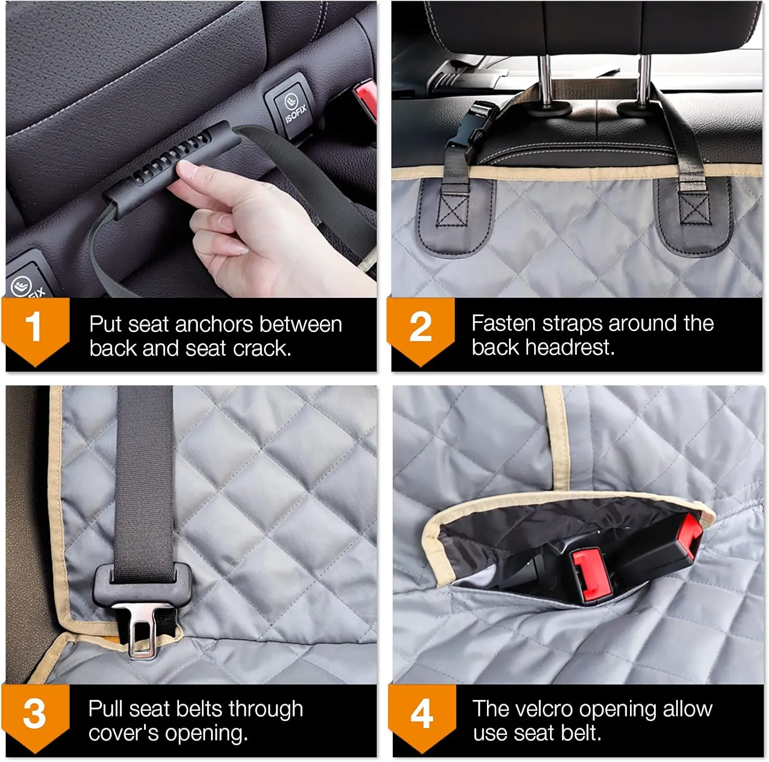 iBuddy Bench Dog Seat Cover for Truck Waterproof Truck Back Seat Cover Protector for Kids Without Smell Heavy Duty and Nonslip Pet Truck Seat Cover for Dogs Machine Washable