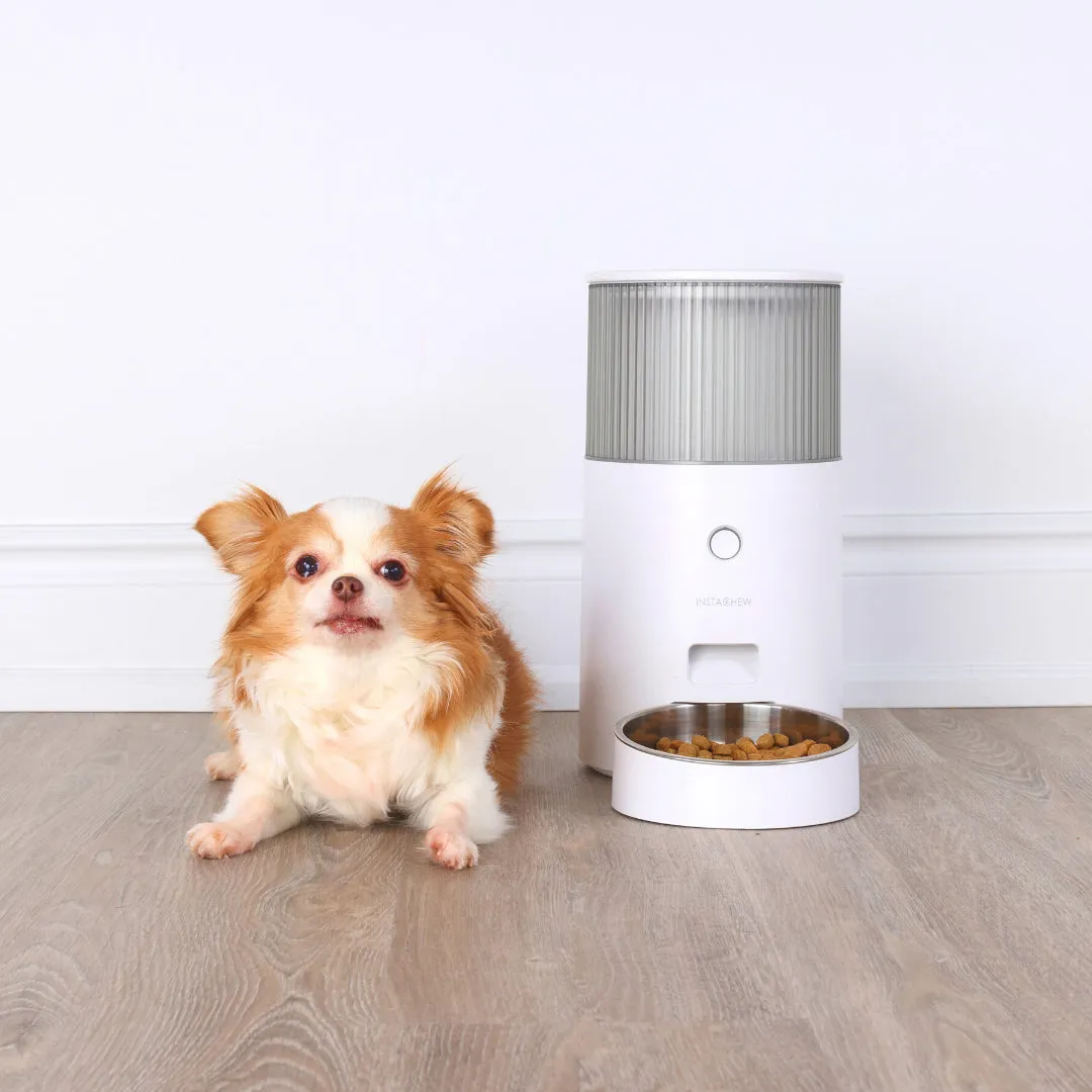 INSTACHEW Purechew Mini Smart Automatic Pet Feeder, App Enabled, Food Bin for Pets, Automates Feeding, Holds Fresh Food, Schedules Feeding times, Automatic Feeding, Scheduled Meals, Portion Controller, Food Bowl for Cats, Food Bowl for Dogs