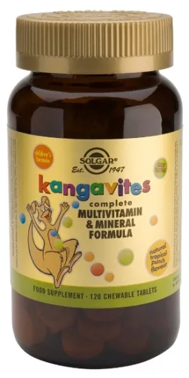 Kangavites, children's multivitamin & mineral formula, tropical, 204 g, 120 tabl