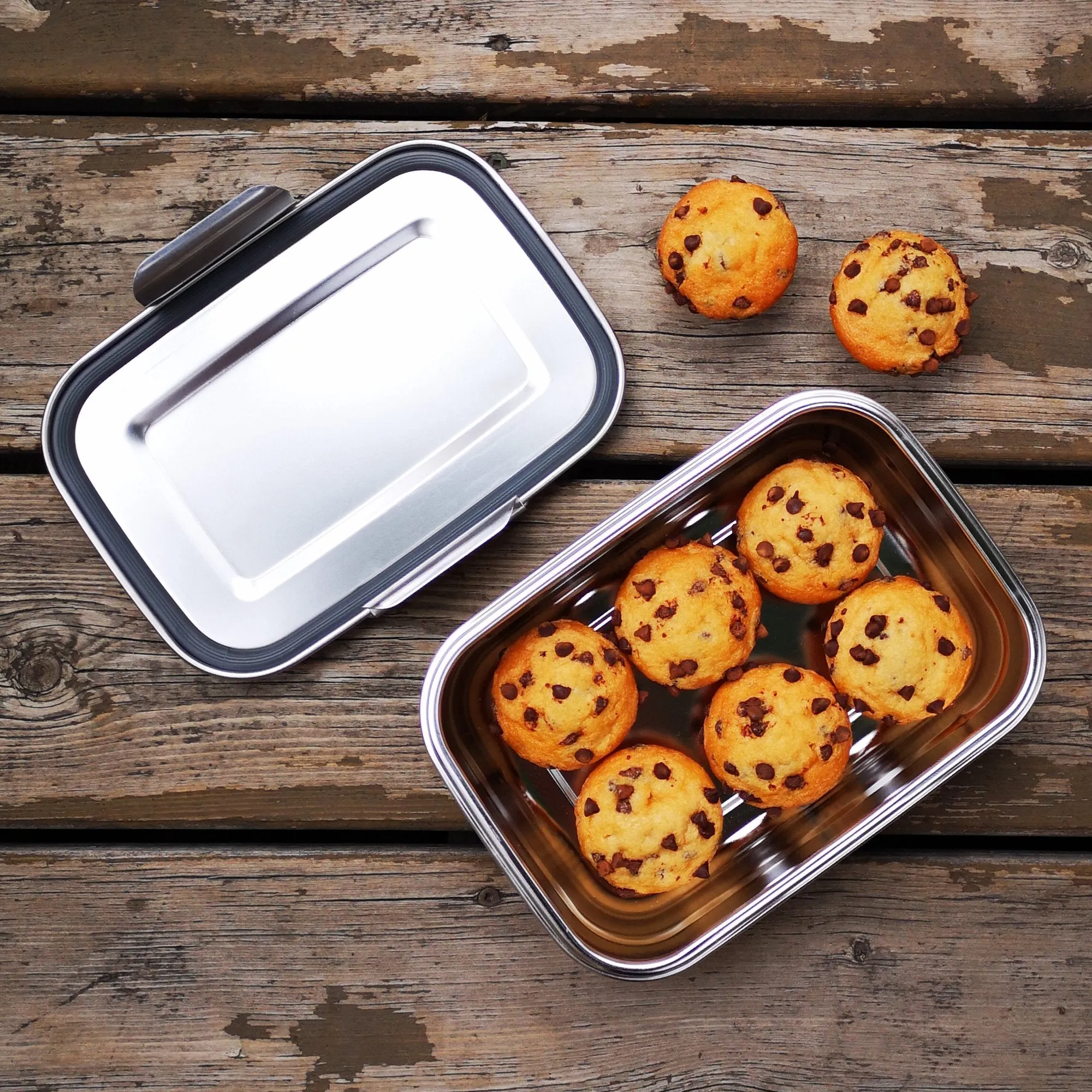 Minimal All Stainless Steel Lunch Box 53 oz