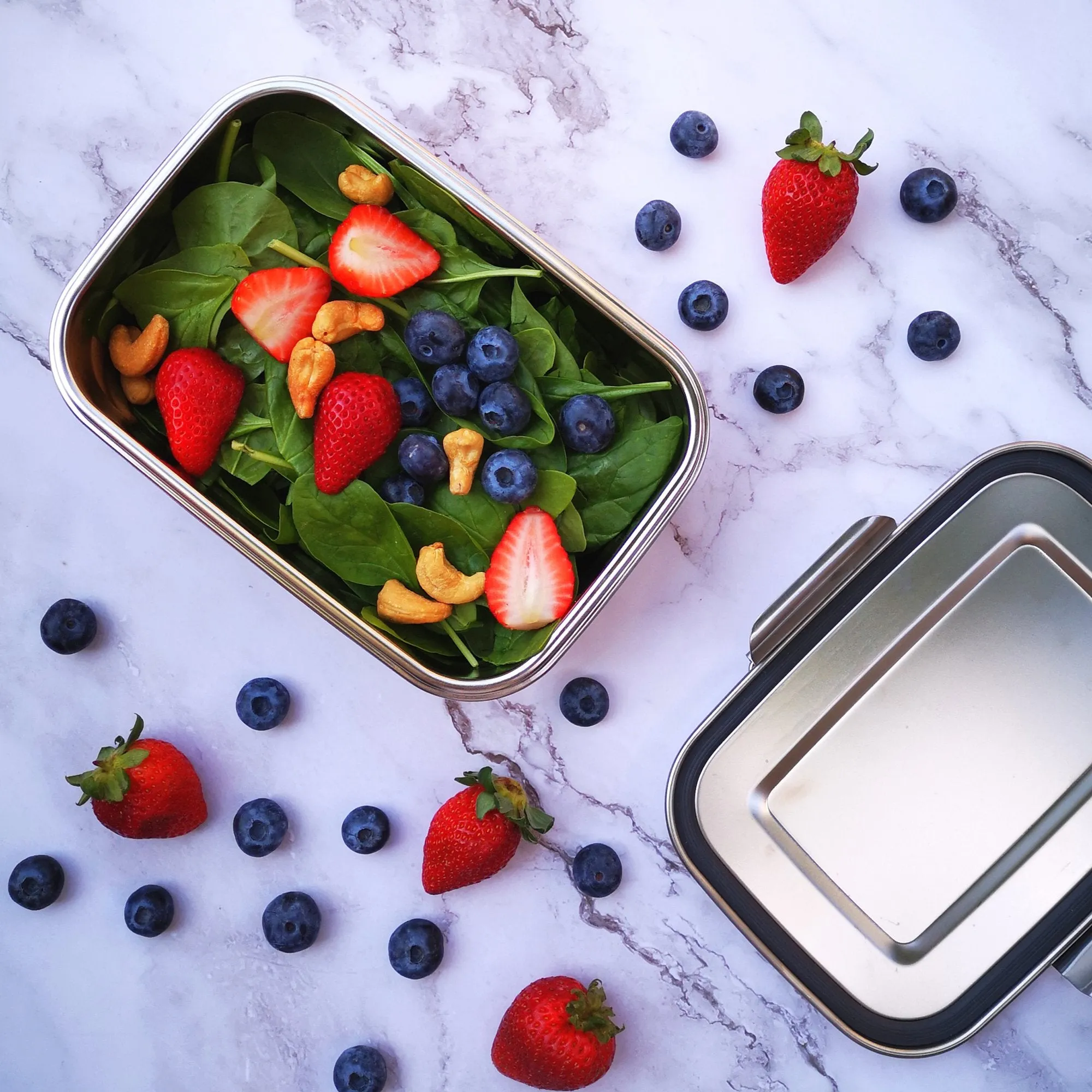 Minimal All Stainless Steel Lunch Box 53 oz