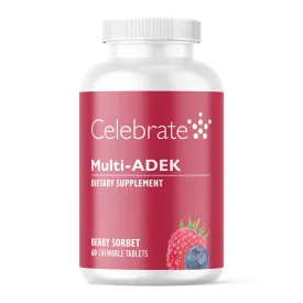 Multi-ADEK Vitamin Chewables, Iron Free, Berry Sorbet