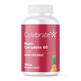 Multi-Complete 60 Bariatric Multivitamin with Iron Chewables, Tropical