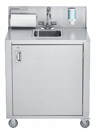 Nella 25" Portable Hand Sink with Backsplash, Water Heater & Pump