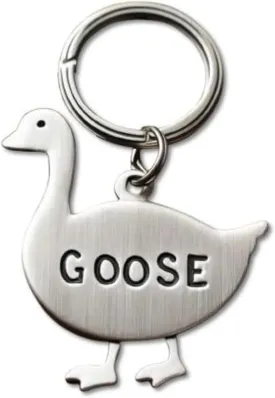 Personalized Goose Pet ID Tag - Custom Animal Theme Dog Cat Name Tag - Cute Bird-Themed Pet Collar Accessory Unique Pet Design Pet ID Tag