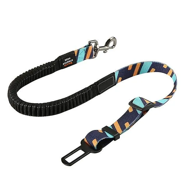 Pet leashes vehicle car pet dog seat belt adjustable safety belt for dog belt travel elastic dog leash clip