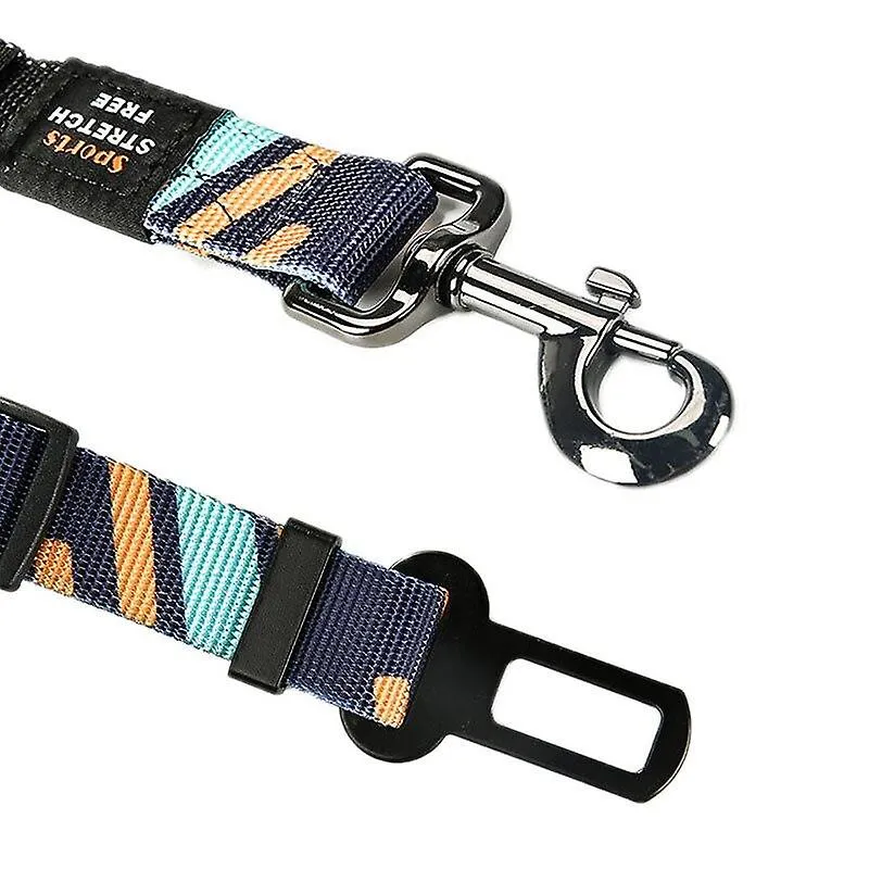 Pet leashes vehicle car pet dog seat belt adjustable safety belt for dog belt travel elastic dog leash clip