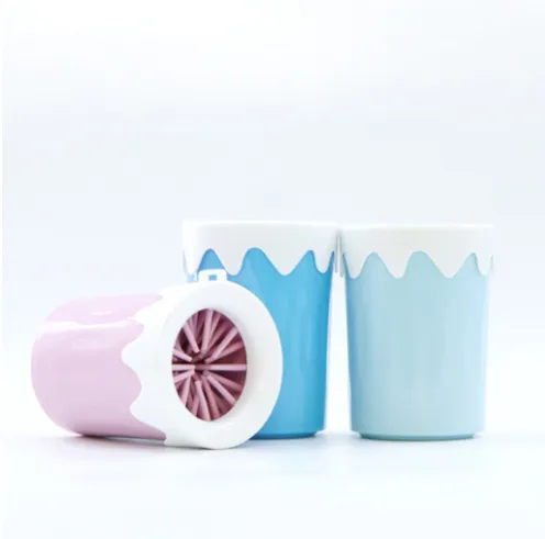 Portable Dog Paw Cleaner Cup Silicon Brush 360 Degree Paw Washing Cup