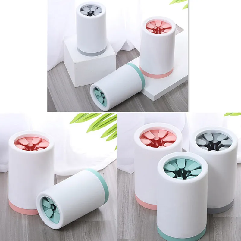 Portable Soft Silicone Cat Dog Dirty Paw Cleaner Cup