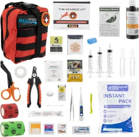RecPro RV Dog First Aid Kit for Travel Pets | Emergency Supplies | Medical Essentials Camping Pack with Belt Loops