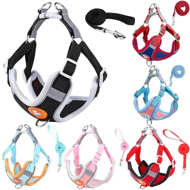 Reflective No-Pull Dog Harness Set