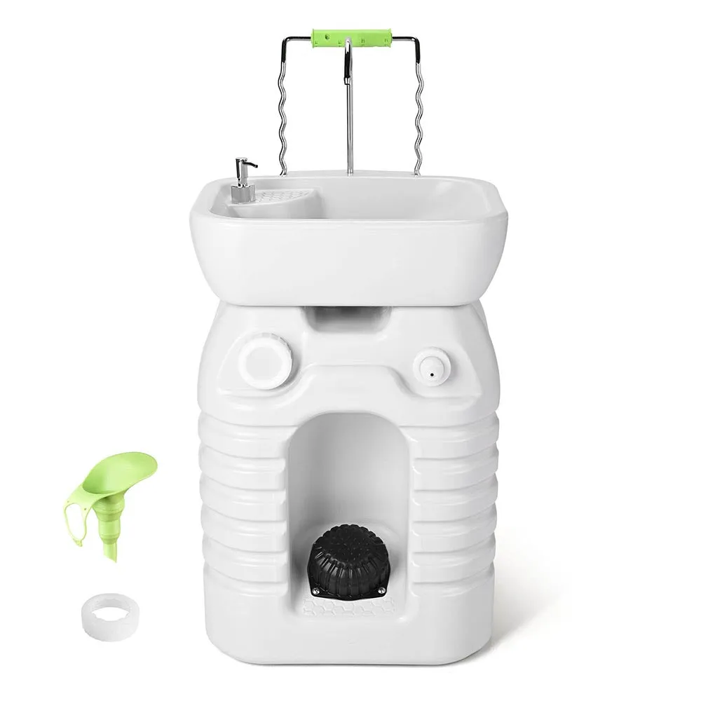TheLAShop 12Gal Hand Washing Station Portable with Wheels