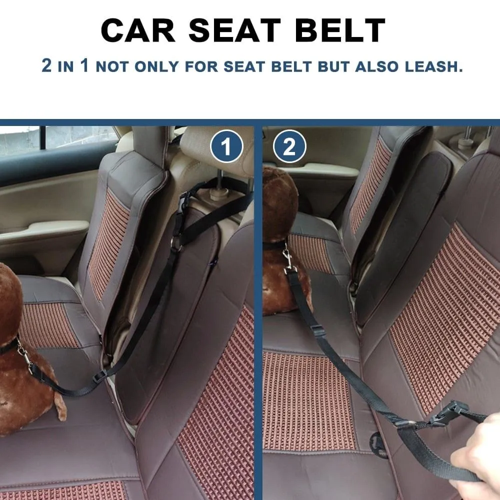 Two-in-One Adjustable Pet Dog Car Seat Belt