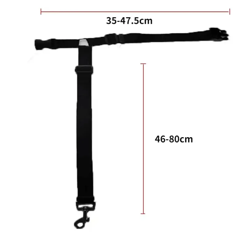Two-in-One Pet Car Seat Belt & Leash - Adjustable Nylon Harness for Dogs & Cats