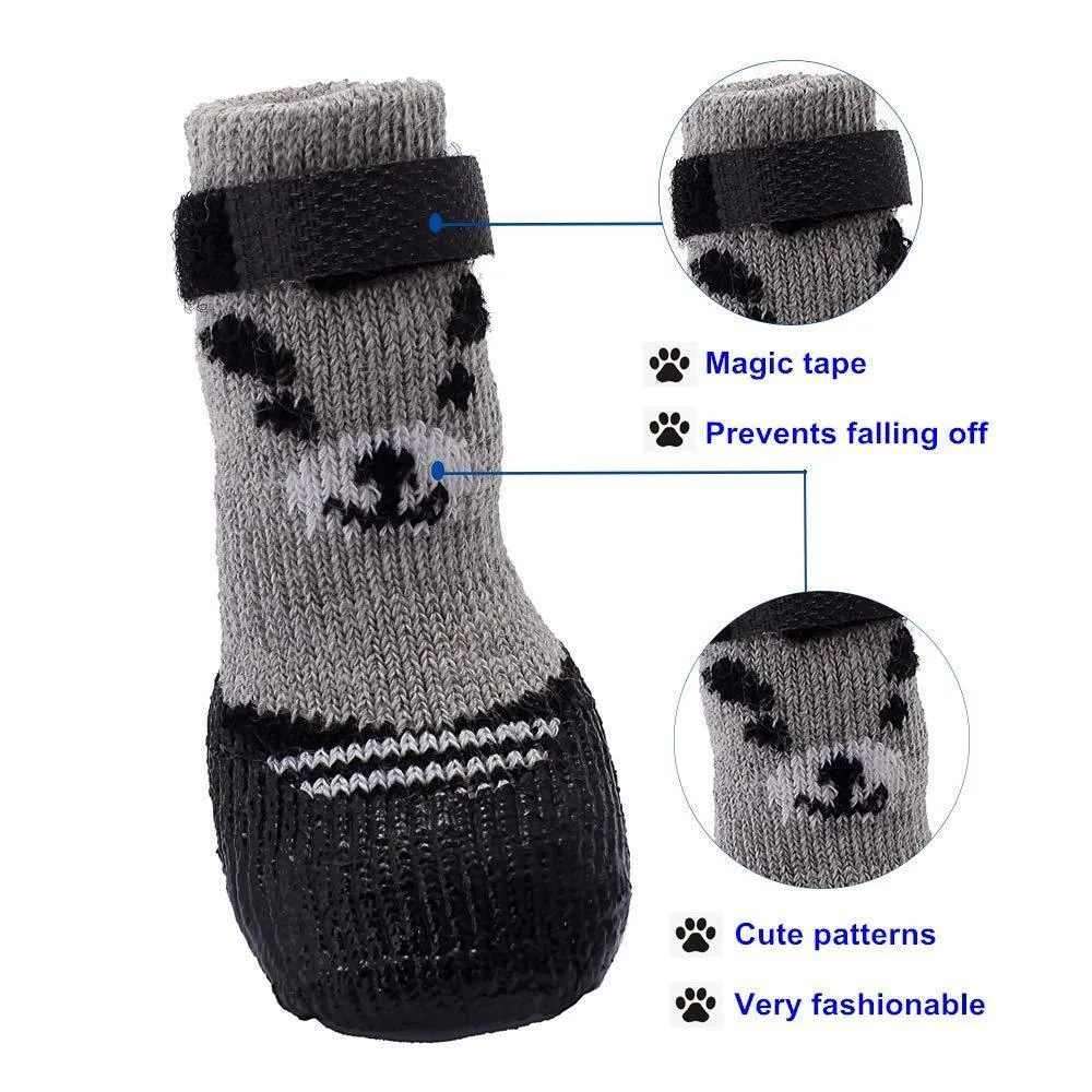 Waterproof Puppy Socks - 4 PCS Breathable Dog Shoes