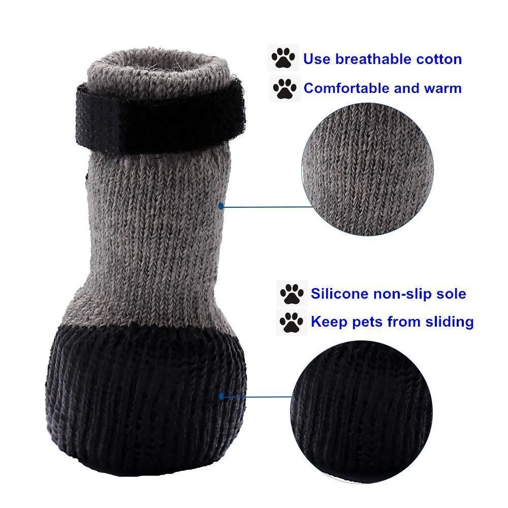 Waterproof Puppy Socks - 4 PCS Breathable Dog Shoes