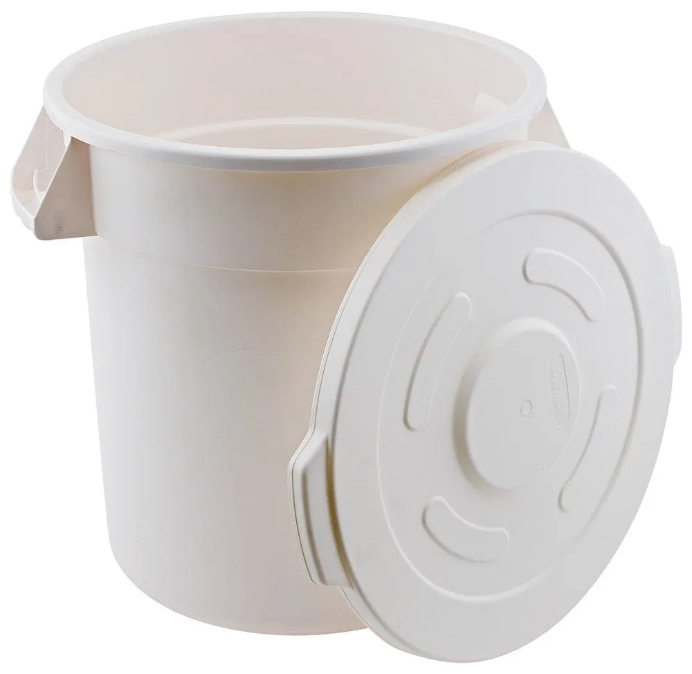 Winco FCW-20 20 Gallon Heavy Duty Round Food Storage Container NSF Listed BPA Free | Denson CFE