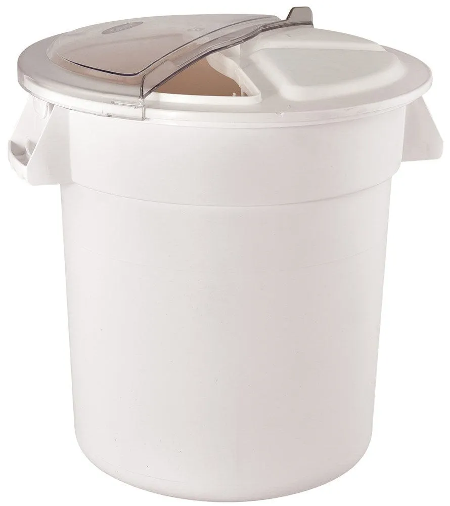 Winco FCW-20 20 Gallon Heavy Duty Round Food Storage Container NSF Listed BPA Free | Denson CFE